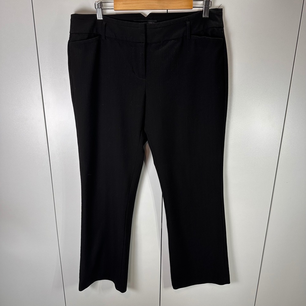 Amanda Chelsea‎ Women's 12 Black Slim Boot Trouser Pant Corporate Capsule